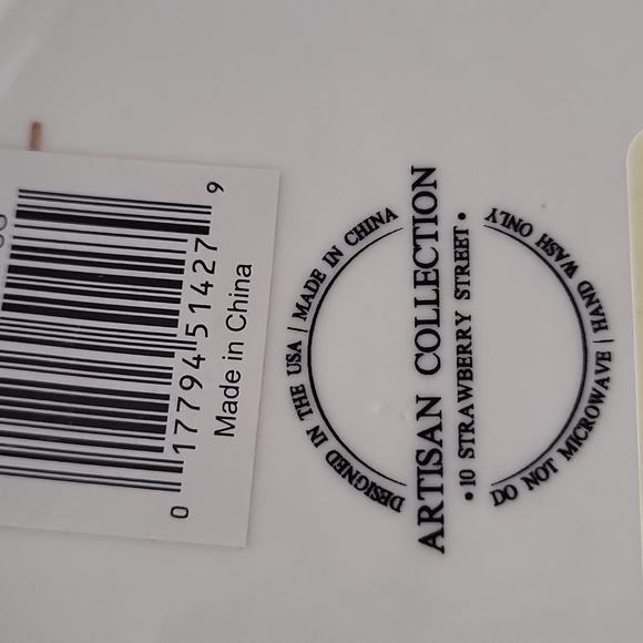 Coffee Mugs Set of 2 Tropical Palm Leaf  Artisan Collection New with tags - Picture 7 of 7